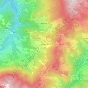 I Trugoni topographic map, elevation, terrain