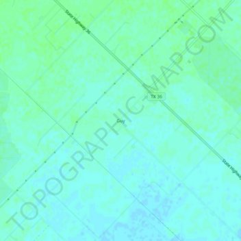 Guy topographic map, elevation, terrain