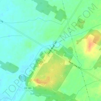 Staffa topographic map, elevation, terrain