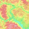 Obninsk topographic map, elevation, terrain