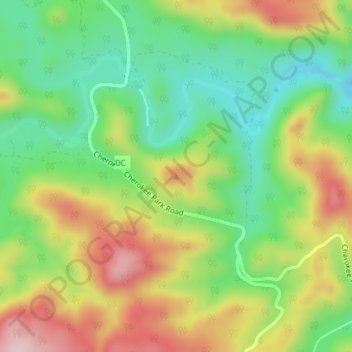 Mount Evelyn topographic map, elevation, terrain