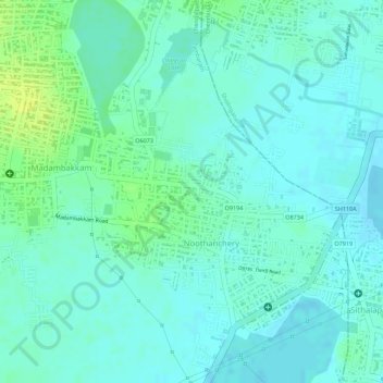 Vengaivasal Panchayat office topographic map, elevation, terrain