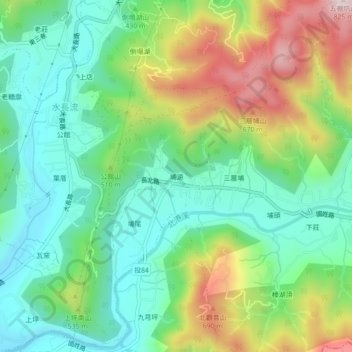 Buyuan topographic map, elevation, terrain