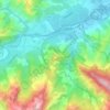 Tossignano topographic map, elevation, terrain