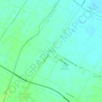 Villafranca topographic map, elevation, terrain