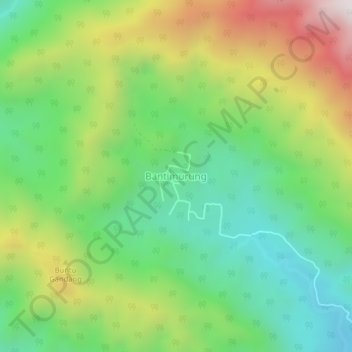 Bantimurung topographic map, elevation, terrain