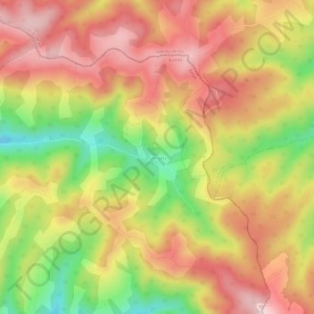 Șerani topographic map, elevation, terrain