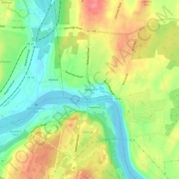Rexford topographic map, elevation, terrain