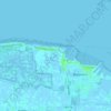 Scheldeveste topographic map, elevation, terrain