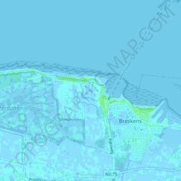 Scheldeveste topographic map, elevation, terrain