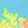 Port Puce topographic map, elevation, terrain