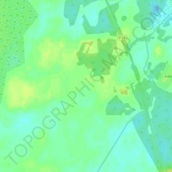 Yukhnovo topographic map, elevation, terrain