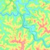 Hazard topographic map, elevation, terrain