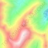 Cerro Santiago Benadava topographic map, elevation, terrain