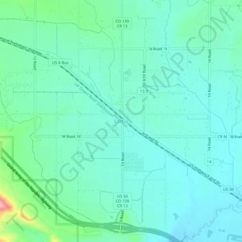 Loma topographic map, elevation, terrain