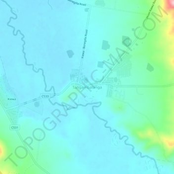Tangambalanga topographic map, elevation, terrain