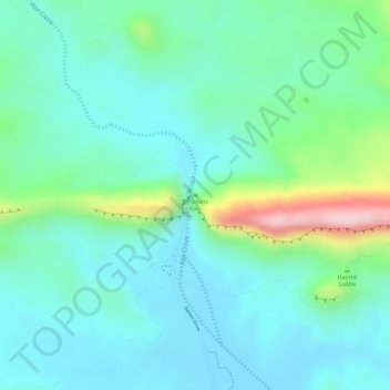 Simpsons Gap topographic map, elevation, terrain