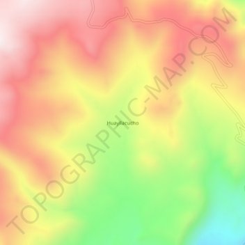 Huayllacucho topographic map, elevation, terrain