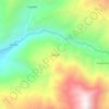 Corosal topographic map, elevation, terrain