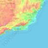 Rio de Janeiro topographic map, elevation, terrain