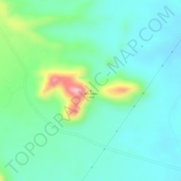 Alto Santa Lucia topographic map, elevation, terrain
