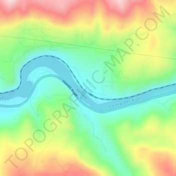 Lenore topographic map, elevation, terrain