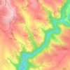 Sabin topographic map, elevation, terrain