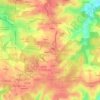 Langevin topographic map, elevation, terrain