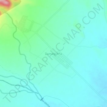 Dumagueña topographic map, elevation, terrain