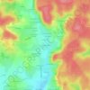 Le Pont Chartrain topographic map, elevation, terrain