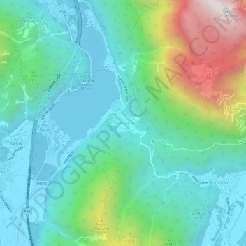 Interneppo topographic map, elevation, terrain