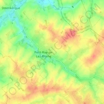 Cité du Champ de l'Ange topographic map, elevation, terrain