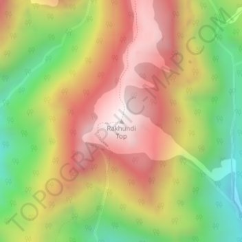 Rakhundi Top topographic map, elevation, terrain