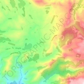 Tiniroto topographic map, elevation, terrain