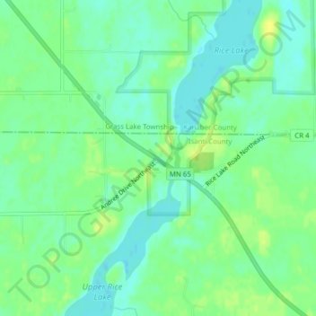 Andree topographic map, elevation, terrain