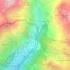 Pont du Countet topographic map, elevation, terrain