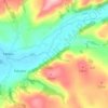 Abermeurig topographic map, elevation, terrain