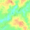 Central topographic map, elevation, terrain