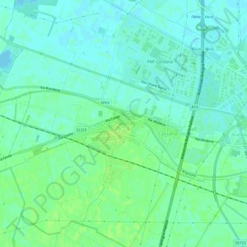 Porotto topographic map, elevation, terrain