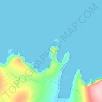 Doonvinalla topographic map, elevation, terrain