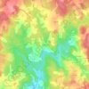 Fargeas topographic map, elevation, terrain