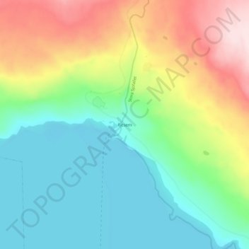 Ritsem topographic map, elevation, terrain