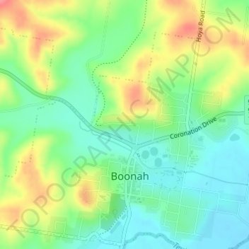 Bicentenial Place topographic map, elevation, terrain