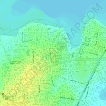 Banu Nagar topographic map, elevation, terrain