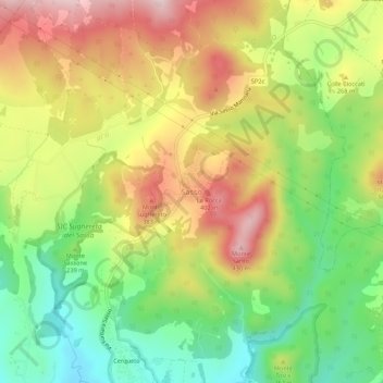 Sasso topographic map, elevation, terrain