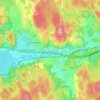 Torsdalen topographic map, elevation, terrain