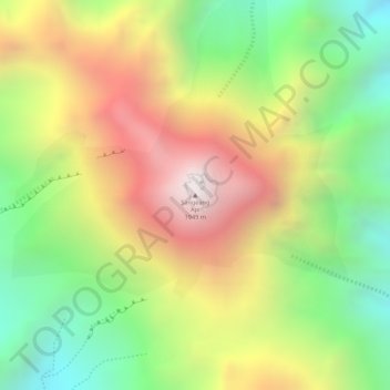 Sangeang Api topographic map, elevation, terrain