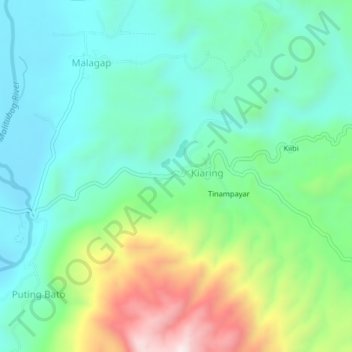 Badtucon topographic map, elevation, terrain