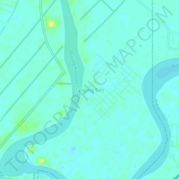 Tanjung Sari topographic map, elevation, terrain