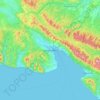 Novorossiisk topographic map, elevation, terrain